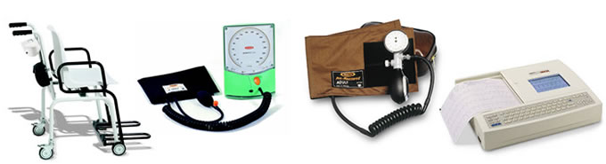Medical Equipment, GreenLight BP, BP with cuff, ECG machine, Chair Scale Medical Equipment, GreenLight BP, BP with cuff, ECG machine, Chair Scale
